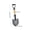 36cm(14inch), variant on 50cm Digging Shovel Mini Manganese Steel Shovels Trowel Waterproof Rustproof Garden Scoop Coated Surface for Camping Outdoor