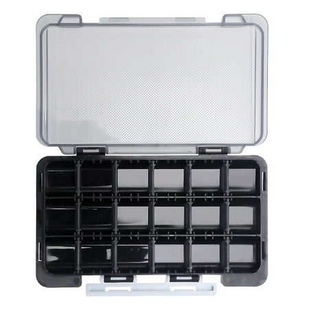 Tackle Box Waterproof Portable Tackle Box Organizer with Transparent Cover - Mini Utility Lures Fishing Box Small Organizer Box Containers for Fishing Baits