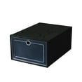 thumbnail image 2 of Konghyp Folding Shoe Storage Box – Thickened Transparent Plastic Shoe Organizer, Drawer Type Stackable Shoe Box, Stylish Storage for Men’s Shoes, 2 of 3
