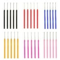 thumbnail image 4 of Yinanstore 5 Pcs Chignon au Crochet Extension Tressage Coiffure Dreadlocks, Rouge Rose, 4 of 7