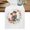 White, variant on Mother's Day Table Runner, Love You Mom Watercolor Orange Flowers Washable Cotton Linen Table Runners 48 Inches Long, Dresser Scarf Runner for Nightstand/Coffee/End Tables 13''x48''