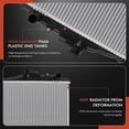 thumbnail image 6 of A-Premium Engine Coolant Radiator with Transmission Oil Cooler Compatible with Toyota Corolla 1984 1985 1986 1987 L4 1.6L Automatic trans. Replace# 1641015210, 1641015231, 6 of 8
