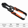 thumbnail image 1 of 8-Inch Compact Steel Wire Cutter - Heavy-Duty Mini Cable Cutter for Cutting Steel Wires, Nails, Ropes & Seals - Durable High-Quality Steel Construction - Easy-to-Use Design for Professionals & DIY, 1 of 6