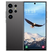 VUWALYS 24Ultra Unlocked Smartphone, Build-in Pen, 6.8" HD Screen, 8GB+256GB Storage, Android 14 Cell Phone, 72MP+108MP Dual Camera, 6800mAh Battery, 5G/Dual SIM/Face ID/Fingerprint Lock/GPS, Black