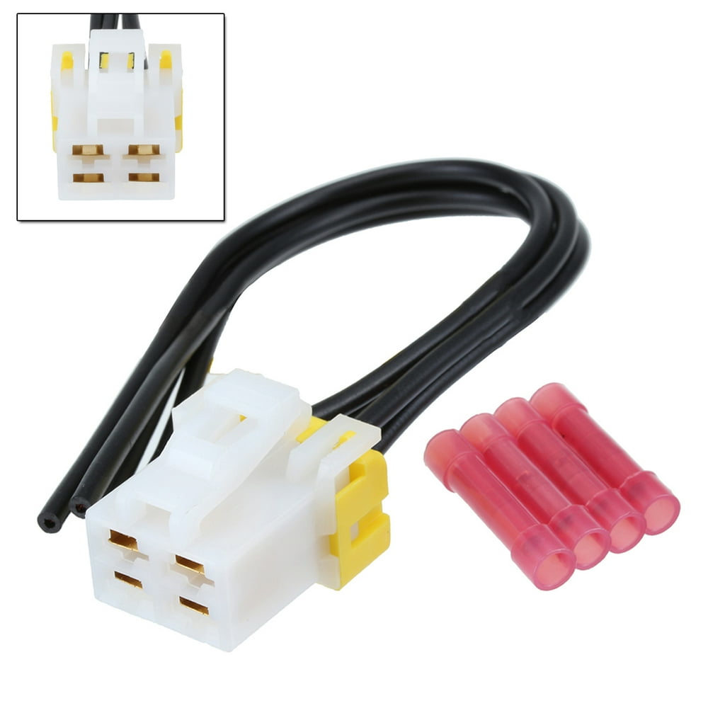 Blower Motor Resistor Wiring Loom Harness 4 Wire Connector For Ford F