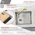 thumbnail image 3 of Stylish Undermount 22" Stainless Steel Single Bowl Kitchen Sink with 3 accs S-622W, 3 of 16