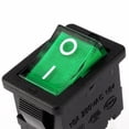 thumbnail image 7 of Uxcell AC 12A/125V 10A/250V DPST 4P Green LED Light Boat Rocker Switch UL Listed 5Pcs, 7 of 7