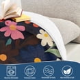 thumbnail image 4 of Yayeee Throw Blanket for Couch Soft Warm 60" x 80" Sofa Chair Bed Decoration, Bright Colorful Flowers Pattern, 4 of 7