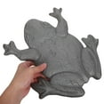 thumbnail image 5 of HONMEET Paving Stones For Garden Cast Iron Frog Shaped Stepping Stone Silver Nonslip Surface 1Pack, 5 of 7
