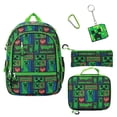 thumbnail image 1 of Set de mochila Bioworld Minecraft 16" para niños, verde, 5 piezas, 1 of 7