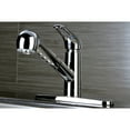 thumbnail image 2 of Kingston Brass GSC881NCLSP Single-Handle 1-or-3 Hole Deck Mount Pull-Out Sprayer Kitchen Faucet in Polished Chrome, 2 of 5