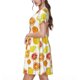 thumbnail image 2 of Disketp Lemon Orange para Vestido de Manga Corta para Mujeres, Vestidos de Verano para Mujeres, Casual y Holgado para la Playa, 2 of 6