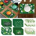 4PCS St Patrick s Day Western Placemat Green Table Decoration Non Slip 4pcs-st-patrick-s-day-western-placemat-green-table-decoration-non-slip