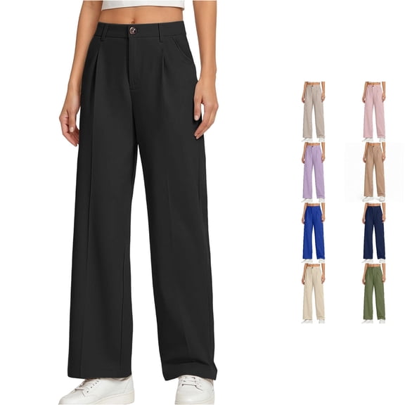 TIANZEN Girls Dress Pants Wide Leg Pants For Girls Preppy Clothes Size 5 14 Years Girl Stretchy Pants