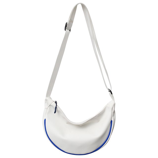Bolsa bandolera correa ajustable monederos femeninos para vacaciones de fin de semana (blanco) JShteea Para Estrenar