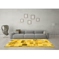 thumbnail image 3 of Ahgly Company Indoor Rectangle Abstract Yellow Modern Area Rugs, 6' x 9', 3 of 4