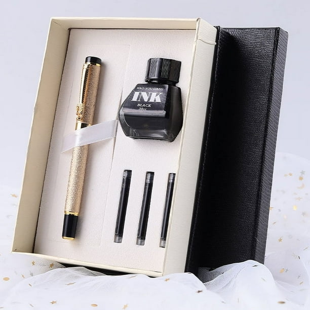 Estuche de regalo con tinta de metal para bolígrafo, regalo de empresa, láser, multifuncional, duradero