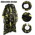 thumbnail image 3 of Unique Bargains Cape de Coiffure Imperméable Professionnelle 160x140cm Polyester Taffetas Jaune, 3 of 7