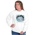 thumbnail image 4 of Betty Boop Paint Splatter Artistic Women Crewneck Sweatshirt Brisco Brands M, 4 of 6