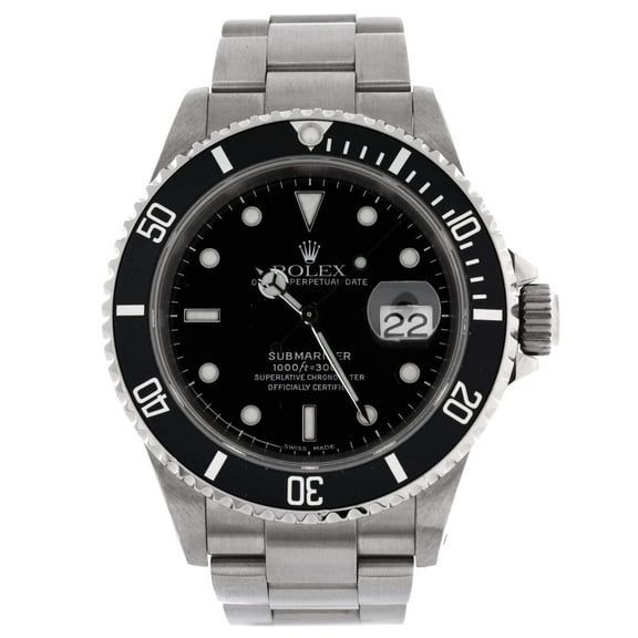 Pre-Owned Oyster Perpetual Submariner Date Automatic Watch Stainless Steel 40 By Rebag