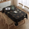 thumbnail image 2 of Paw Print Rectangle Tablecloth 60"x84",Waterproof Polyester Rectangle Table Cloth, Wipeable Spillproof Polyester Tablecloth for Dining, Camping, Indoor and Outdoor, 2 of 5