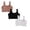 Black 1PCS & White 1PCS & Brick Red 1PCS, variant on SHenli Girls Seamless Bras Training Soft Tagless Bra with Removable Padding