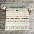 thumbnail image 3 of Ambesonne Geometric Quilted Bedspread Set 3 Pcs, Soft Tribal Arrows, Queen Size, Multicolor, 3 of 3