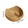 thumbnail image 2 of Straw Nest Cat Bed Washable Small Dog Beds Dog Sofa Dog Chair Bed Cat Nest Cat Beds Pet Cat House Half Closed Pet Sleeping Nest Indoor Puppy Cushion, 2 of 4