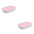 thumbnail image 4 of Recipiente de plástico para almacenamiento de alimentos Matsuzay 2Conjunto Rosa, 4 of 6