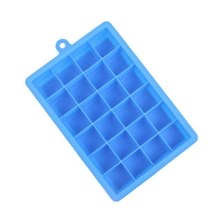 24 Grid Silicone Ice Cube Tray Molds DIY Desert Cocktail Juice Maker Square Mould Specification:Dark (The Best Juice Maker)