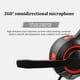 thumbnail image 3 of Auriculares para juegos con cable de 3,5 mm, consola LED, auriculares para juegos con sonido estéreo ajustables que brillan intensamente Inevent EL5056-01, 3 of 7
