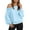 Z1-Blue, variant on Fshinging Oversize Sweatshirt For Women Hoodie Off Shoulder Long Sleeve Solid Crewneck Loose Fit Pullover Sweaters