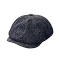 thumbnail image 3 of Cotton Newsboy Cap for Men Women - Adjustable Size 8 Panel Cabbie Hats, Classic Vintage Gatsby Lvy Cabbie Hat Flat Beret Cap, Lightweight Breathable Summer Gatsby Fishing Hats,Black, 3 of 7