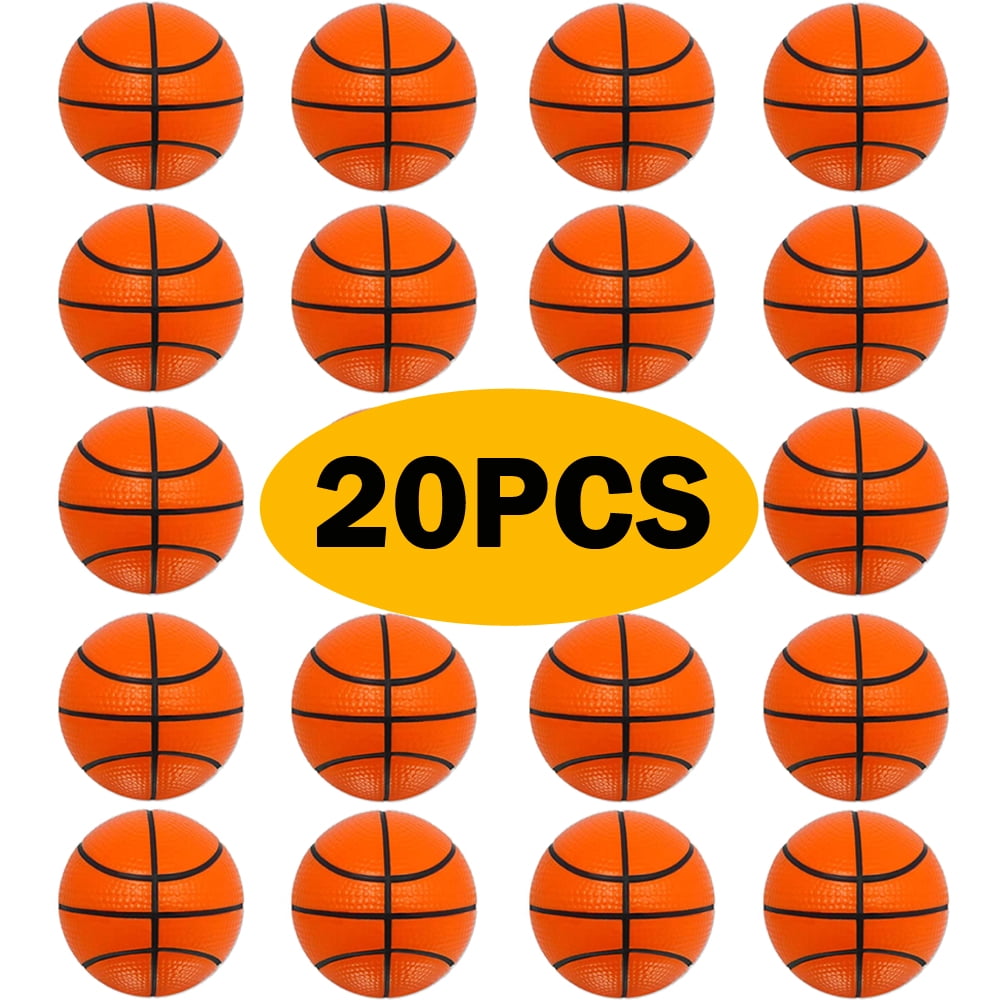 Mini Basketball Stress Balls (Pack of 20) 2.5 Inch Small Foam
