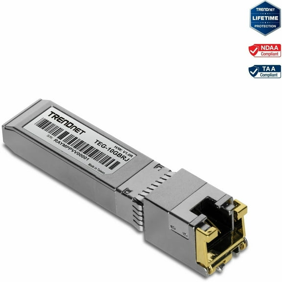 TRENDnet TEG-10GBRJ, 10G RJ-45 Copper SFP  Module