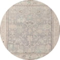 thumbnail image 1 of Ahgly Company Indoor Round Abstract Desert Sand Beige Oriental Area Rugs, 6' Round, 1 of 6
