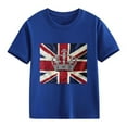thumbnail image 4 of MKOSPLRT Patriotic Shirts for Boys Girls 2-13 Years Short Sleeve British Flag Shirts Crew Neck Union Jack Tee Shirts Gifts for Kids, 4 of 4