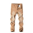 thumbnail image 2 of Gubotare Boys Jeans Slim Boys Jeans - Stretchable Denim Pants in Slim Fit Size 5T 6T (Coffee,5-6 Years), 2 of 5