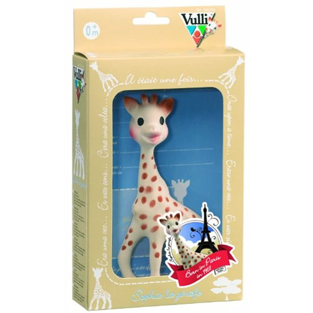 vulli sophie the giraffe teether set of 2, beige,