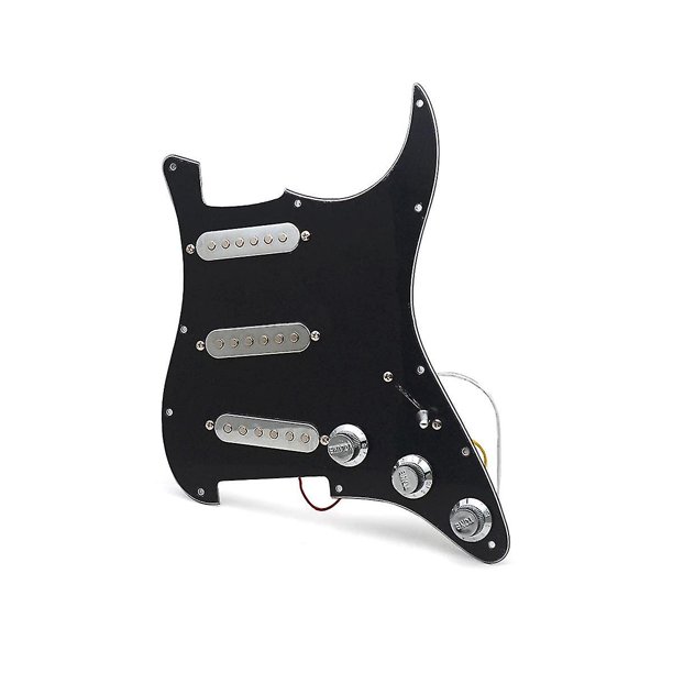Conjunto de panel de pastilla única de guitarra eléctrica LIUXGMXG Accesorio Plateado