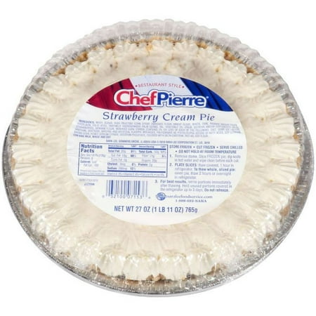 Sara Lee Chef Pierre Traditional Strawberry Cream Pie 10 inch 27oz (PACK OF 6)