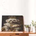 thumbnail image 4 of Fuzoiu Regal Dog In Royal Attire Print Canvas Wall Decorative,Modern Artwork Picture Decor Painting,Living Room Bedroom Home Office,Framed Hangable Decorative Artwork Size 30x40, 4 of 6