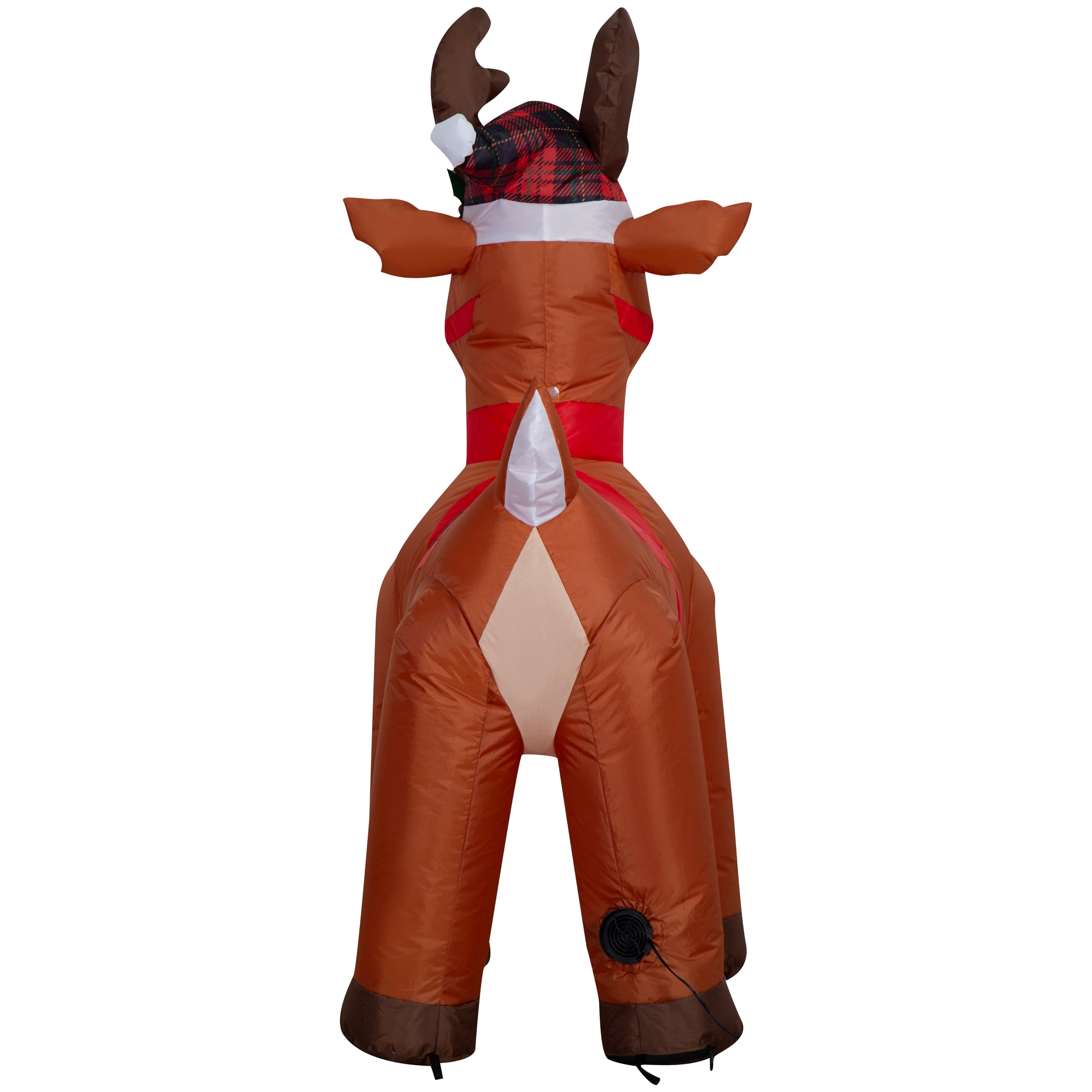 Multicolor Reindeer Christmas Airblown Yard Inflatable, 4', by Holiday Time