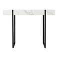 thumbnail image 2 of SEI Furniture Rangley Console Table in Black with White Faux Marble, 2 of 3