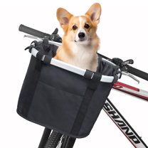Doorslay Removable Bike Basket – Front Handlebar Pet Carrier For Small Dogs & Cats, Holds 11 Lbs