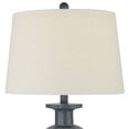 thumbnail image 4 of 360 Lighting Glenwood 28" Tall Farmhouse Rustic Country Cottage 3-Way Table Lamps Set of 2 Charcoal Gray Living Room Bedroom Bedside White Shade, 4 of 9