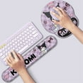 thumbnail image 3 of New Cartoon Kuromi Wrist Rest Mouse Pad, Office Anti-Slip Rubber Keyboard Wrist Rest, 3 of 14
