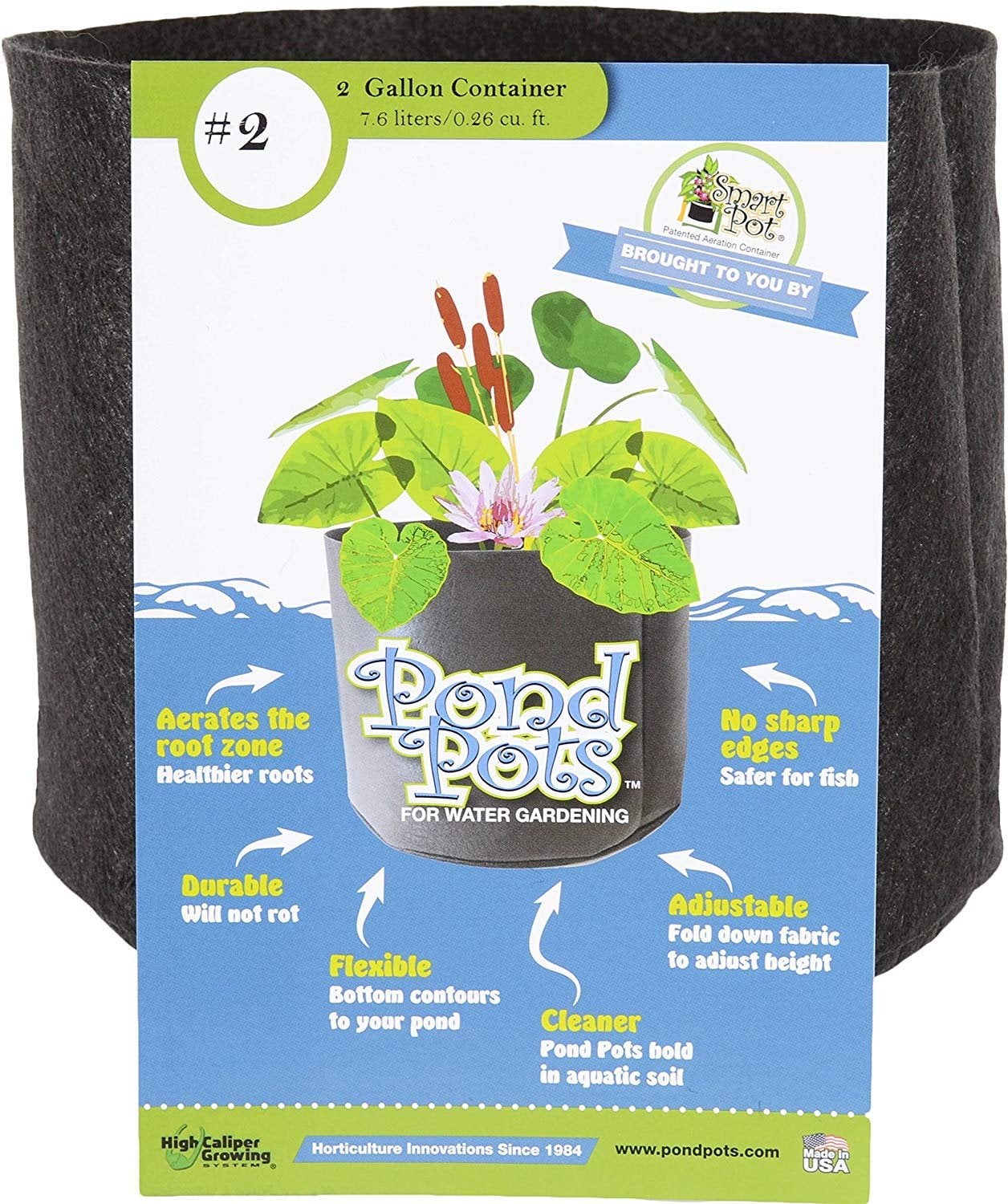 Smart Pots PondFlexible Aquatic Plant Container for Water Gardening,2