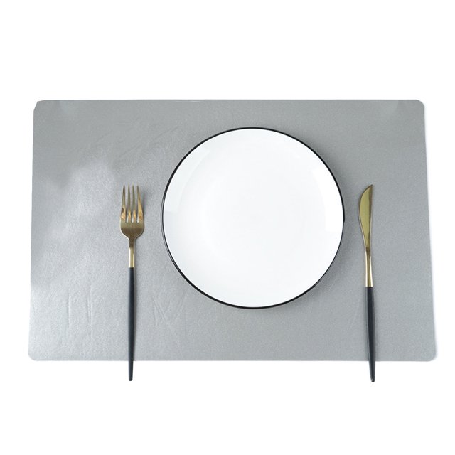 CSChome Set de Table en Faux Cuir Résistant à la Chaleur Antidérapant Réutilisable Design Rectangulaire pour Cuisine Maison