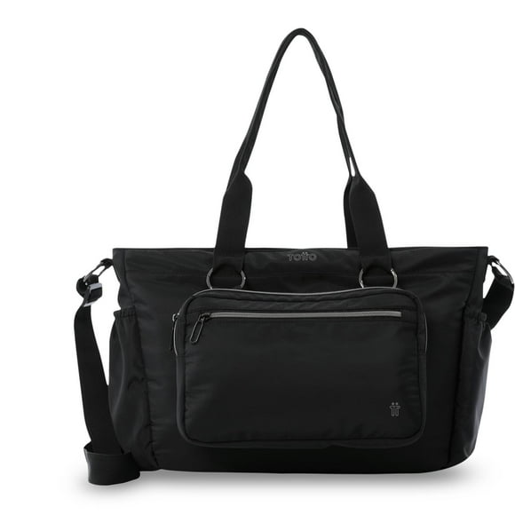 TOTTO Bolsa de Dama | Mujer Crossbody Tote con Porta Laptop 15.4'' - SET BRASIL L negro G